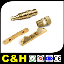 CNC Turning Lathe Machining Copper/Brass Parts with Nickel Plating